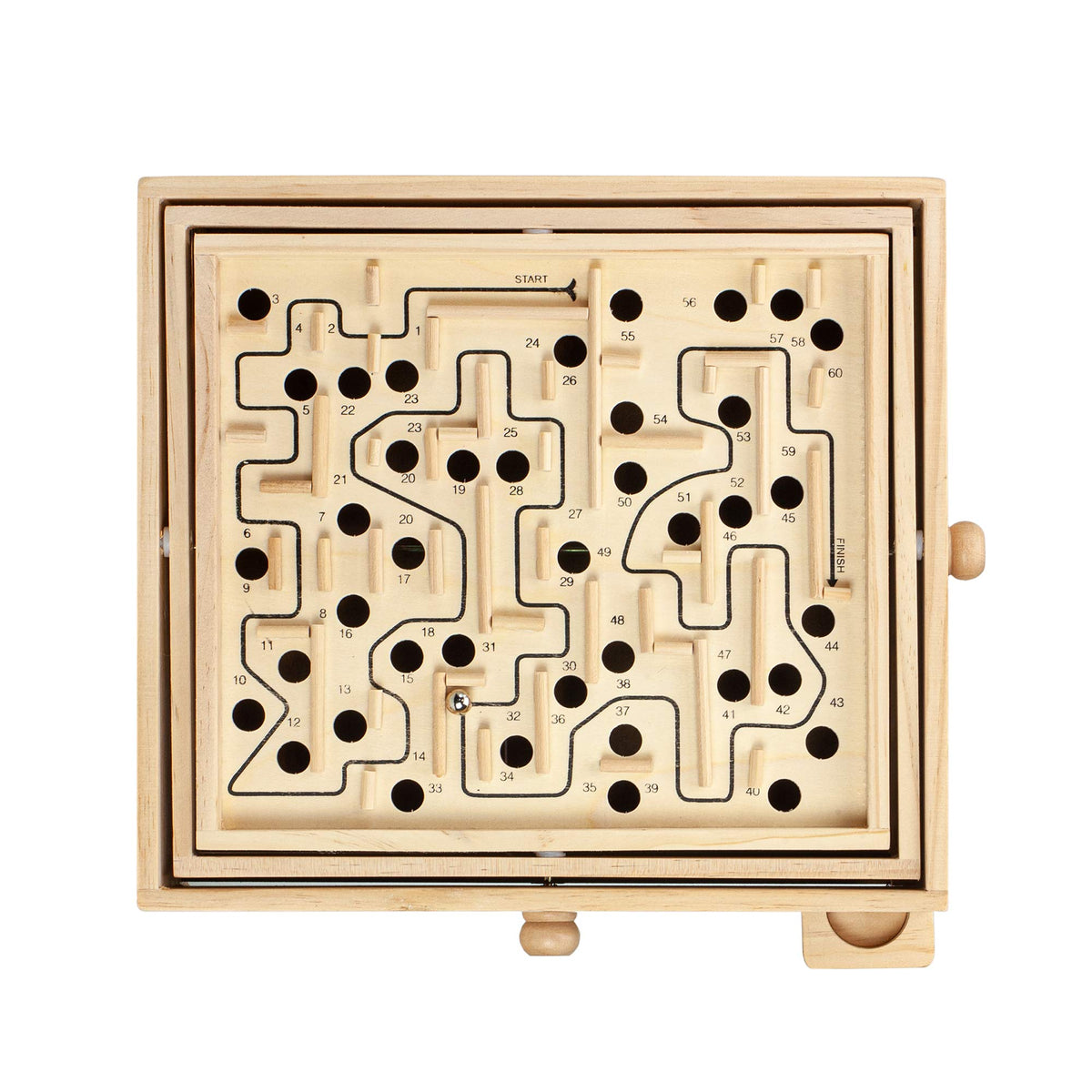 STERLING labyrinth board full tilt view for focused tactile play.
