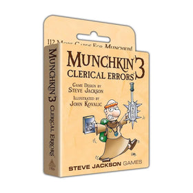 Steve Jackson Games Munchkin 3 stab-a-matic shows a cheeky item great for dramatic moments