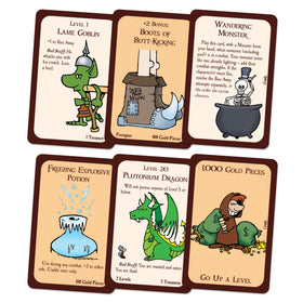Steve Jackson Games Munchkin Deluxe box content on display makes setup easy