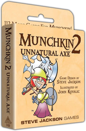 Steve Jackson Games Munchkin 2 Unnatural Axe Orc race card for new strategies and chaos.