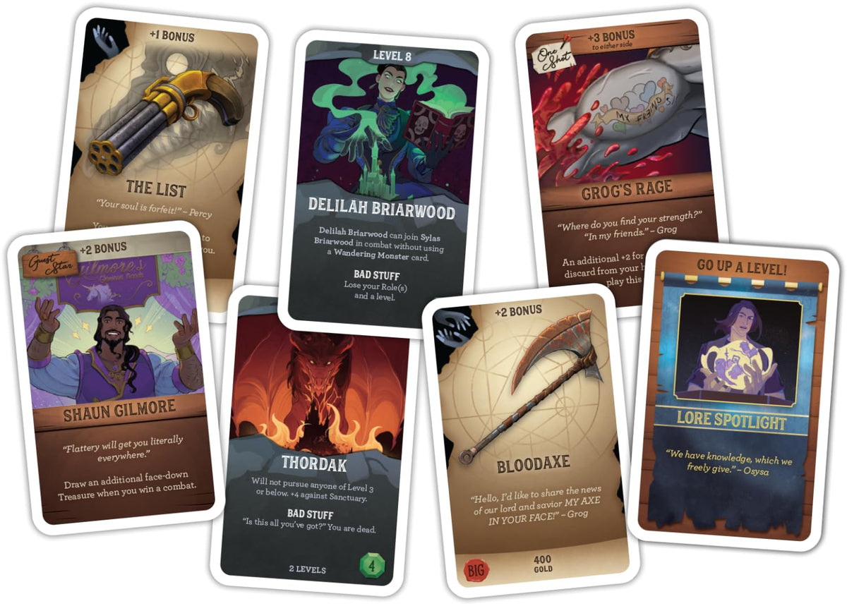 Steve Jackson Games Munchkin Vox Machina character cards reveal unique abilities inspired by heroes