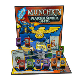 Steve Jackson Games' Munchkin Warhammer 40,000 card stack promotes quick setup and playful chaos.
