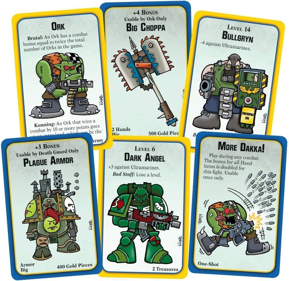 Steve Jackson Games' Munchkin Warhammer 40,000 Mortarion boss card adds epic showdown vibes.