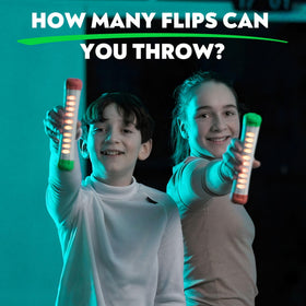 Compact design makes Stickflip easy to bring indoors or outdoors.