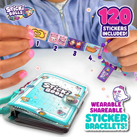 STICKI ROLLS Sticki Book showing 50 laminated pages for restickable organization.