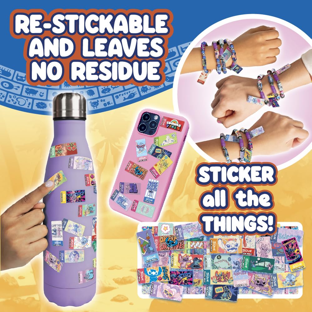 Collector guide page for Stitch Sticki Rolls designs and moments.