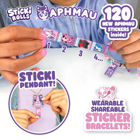Sticki Rolls collector manual helps organize your Aphmau sticker collection.