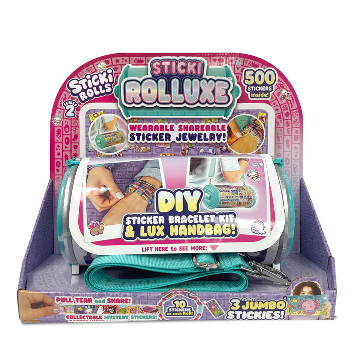 STICKI ROLLS Rolluxe bag open showing organized compartments for beads and cords