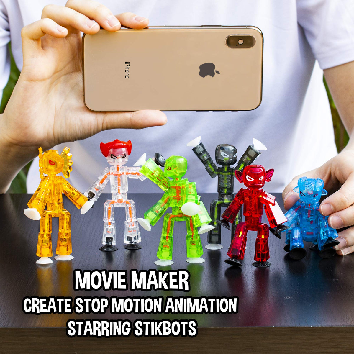 StikBot Zing Monsters Grim figure for intense horror-style stop-motion scenes