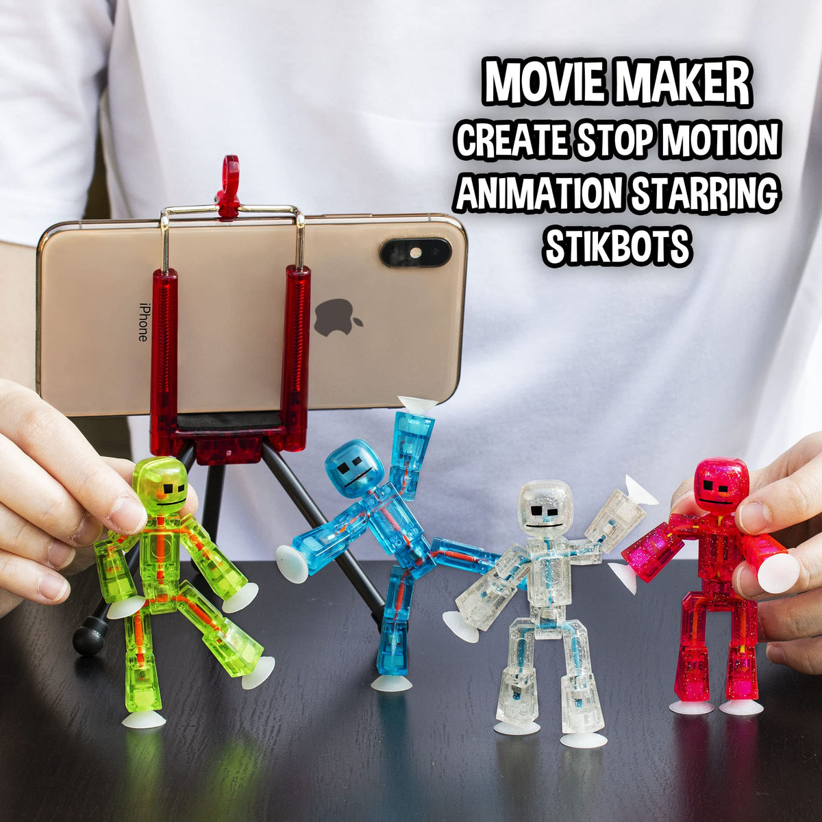 StikBot Studio app guides beginners through stop-motion creation.