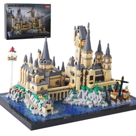 STMIGAIBLOCKS Hog Magic Castle front view for detailed micro block building and creative play