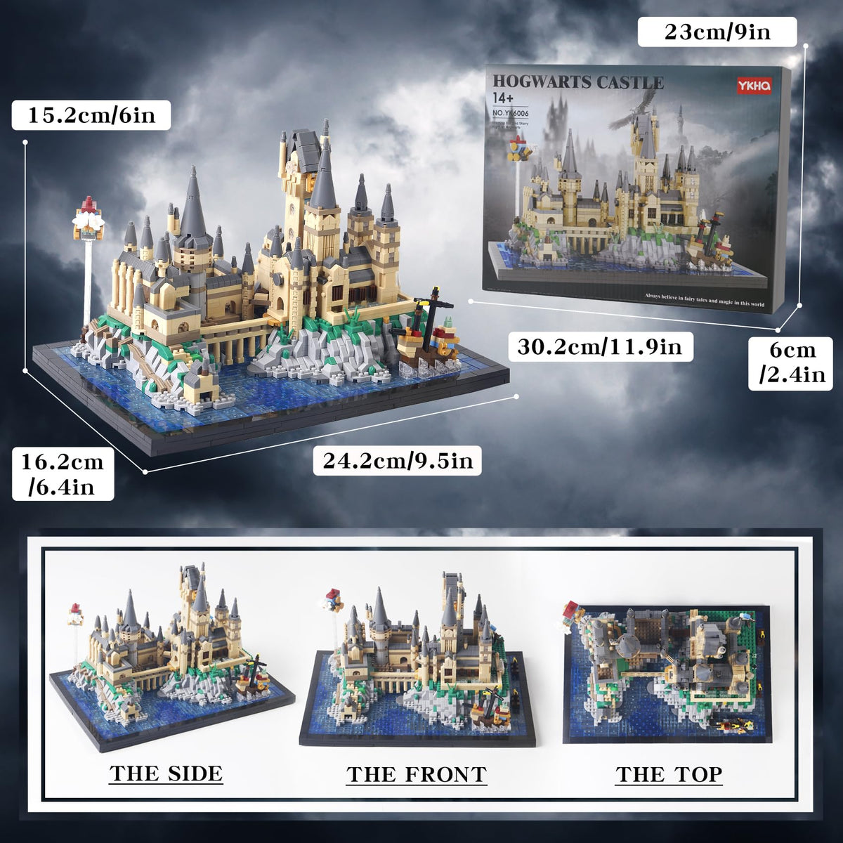 STMIGAIBLOCKS Hog Magic Castle gift packaging emphasizing a premium learning gift