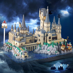 STMIGAIBLOCKS Hog Magic Castle side view highlighting compact micro blocks for hands-on assembly