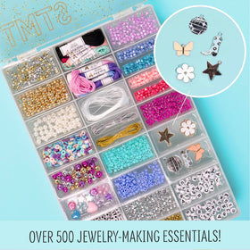 STMT D.I.Y. Glitz Bead Case elastic cording shown for durable bracelet creations.