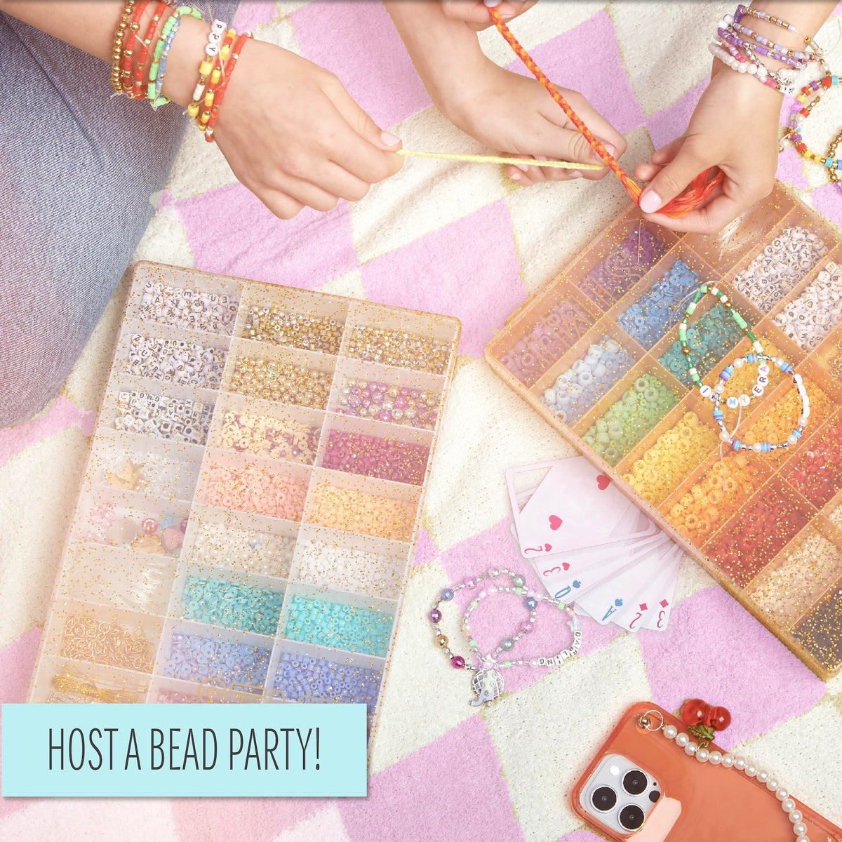 STMT D.I.Y. Glitz Bead Case project-guide included for easy crafting.