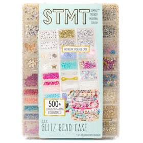 STMT D.I.Y. Glitz Bead Case stays organized, ideal for on-the-go jewelry projects.