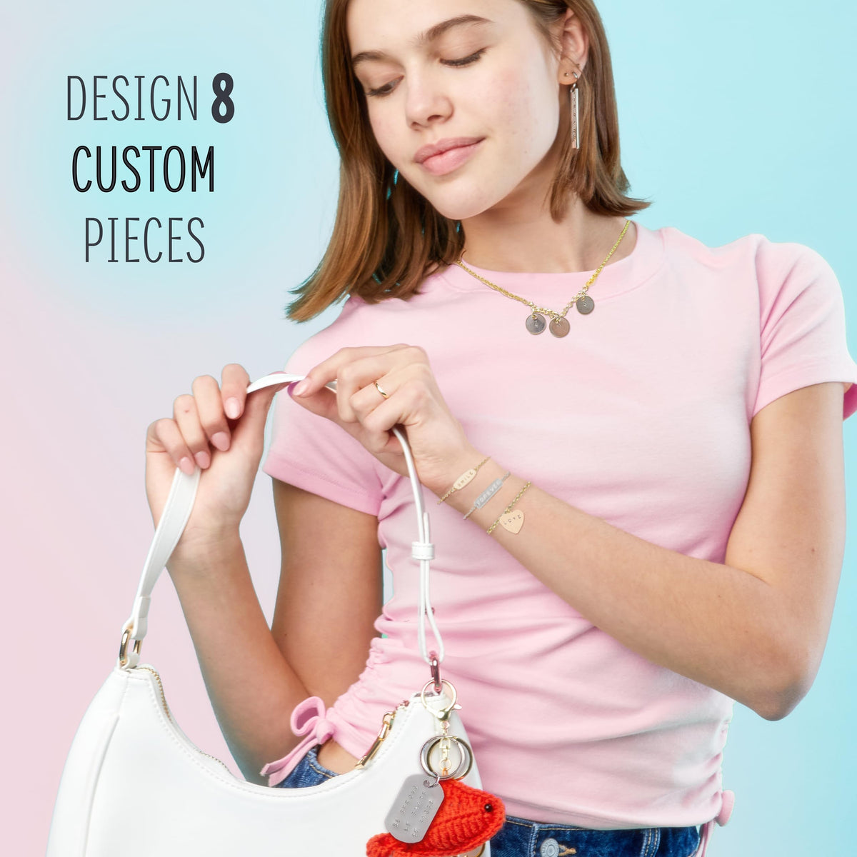 STMT hand-stamped kit in action showing customization possibilities