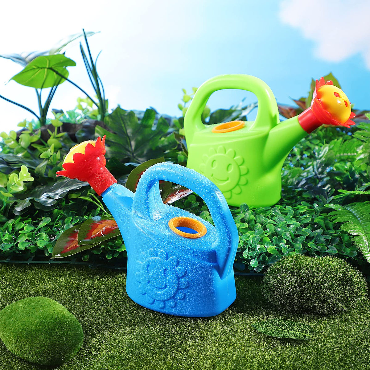 STOBOK sunflower cartoon kettle for beach sand and plant care
