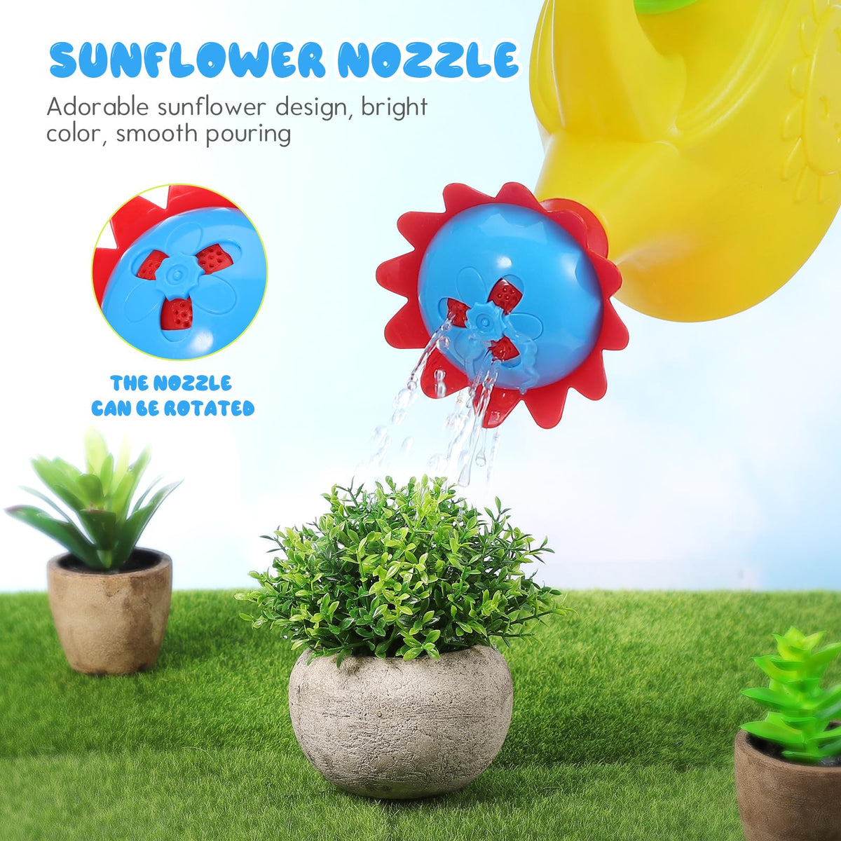 STOBOK multicolor pair brings cheerful touch to windowsill plants