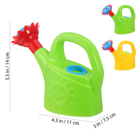 STOBOK cartoon sunflower kettle set displayed with decorative flowers