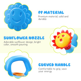 STOBOK sunflower cartoon kettle featuring cute spout for easy watering