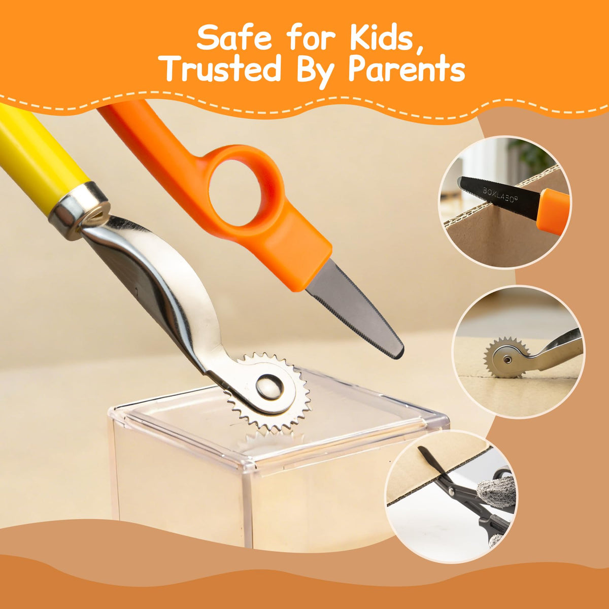Stochastic Box screwdrivers and connectors for sturdy cardboard assemblies