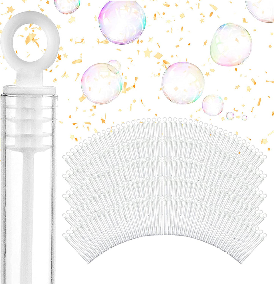 Stock Your Home wedding bubbles with circle-top wands for elegant exits