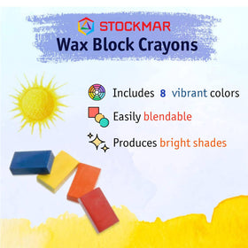 Close-up of Stockmar crayons showing natural beeswax texture and pigments