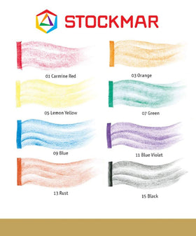 Stockmar non-toxic pigments in beeswax provide safe creative play.