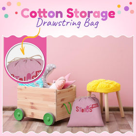 Stoie's wood sounder and storage bag keep toys organized.