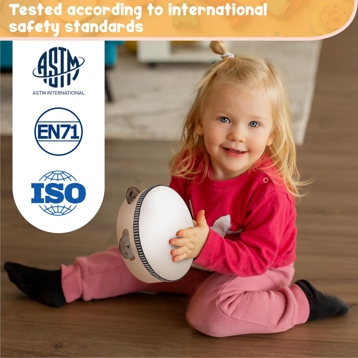 Stoie's wooden toddler flute offers gentle melodies for creative exploration.