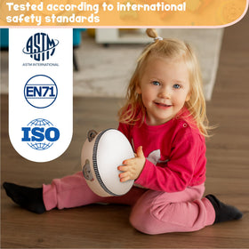Stoie's wooden toddler flute offers gentle melodies for creative exploration.