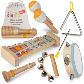 Stoies cotton storage bag keeps instruments organized after play.
