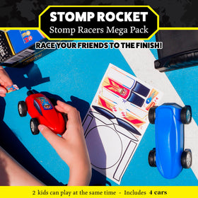 Stomp Rocket Duel Launchers used for competitive mini races and hands-on play.