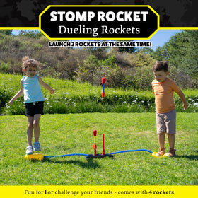 Stomp Rocket four-rockets pack lets kids share the launch excitement.