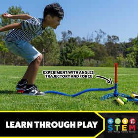 Stomp Rocket Jr Foam Rockets ensure safe, soft landings during play.