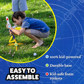 Stomp Rocket Jr Glow at the beach or in the backyard for active fun