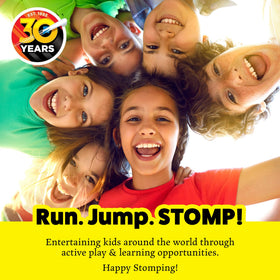 Stomp Rocket outdoor play session encouraging active time