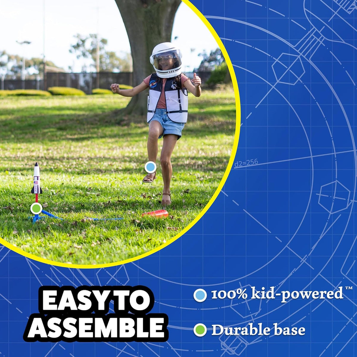 Stomp Rocket soft foam rocket designed for safe active play