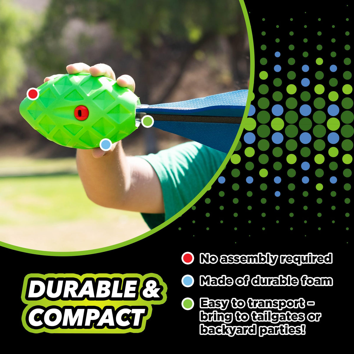 Stomp Rocket XL LED Whistle Missile comes ready to play, no assembly needed.