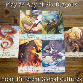 Stone Age Entertainment Pillage The Village dragon-card-art showcases mythical treasures for fantasy fans.