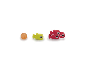 Stonemaier Finspan squishy eggs made of TPR for a soft, tactile feel on the board.