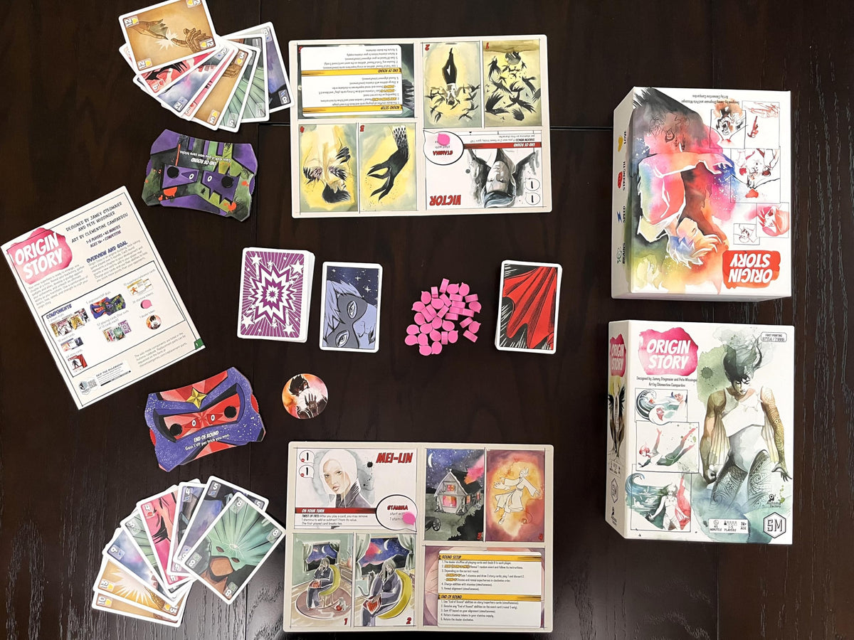 Stonemaier Origin Story box cover image invites curious players