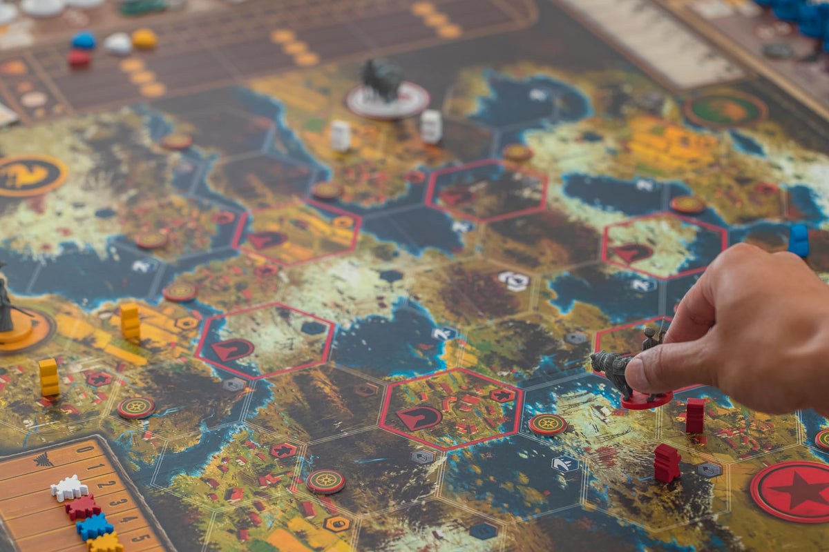 Stonemaier Scythe encounter cards adding narrative choices to play