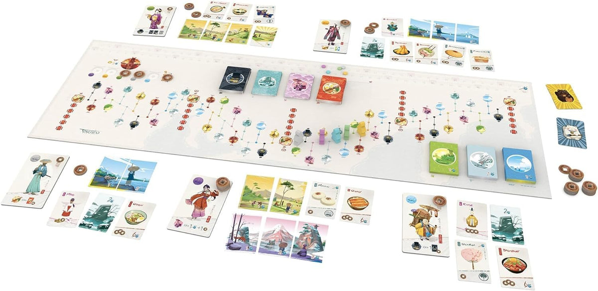 Stonemaier Tokaido souvenirs items display collectable keepsakes