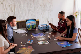 Stonemaier Vantage remote play uses audio to support cooperative storytelling.