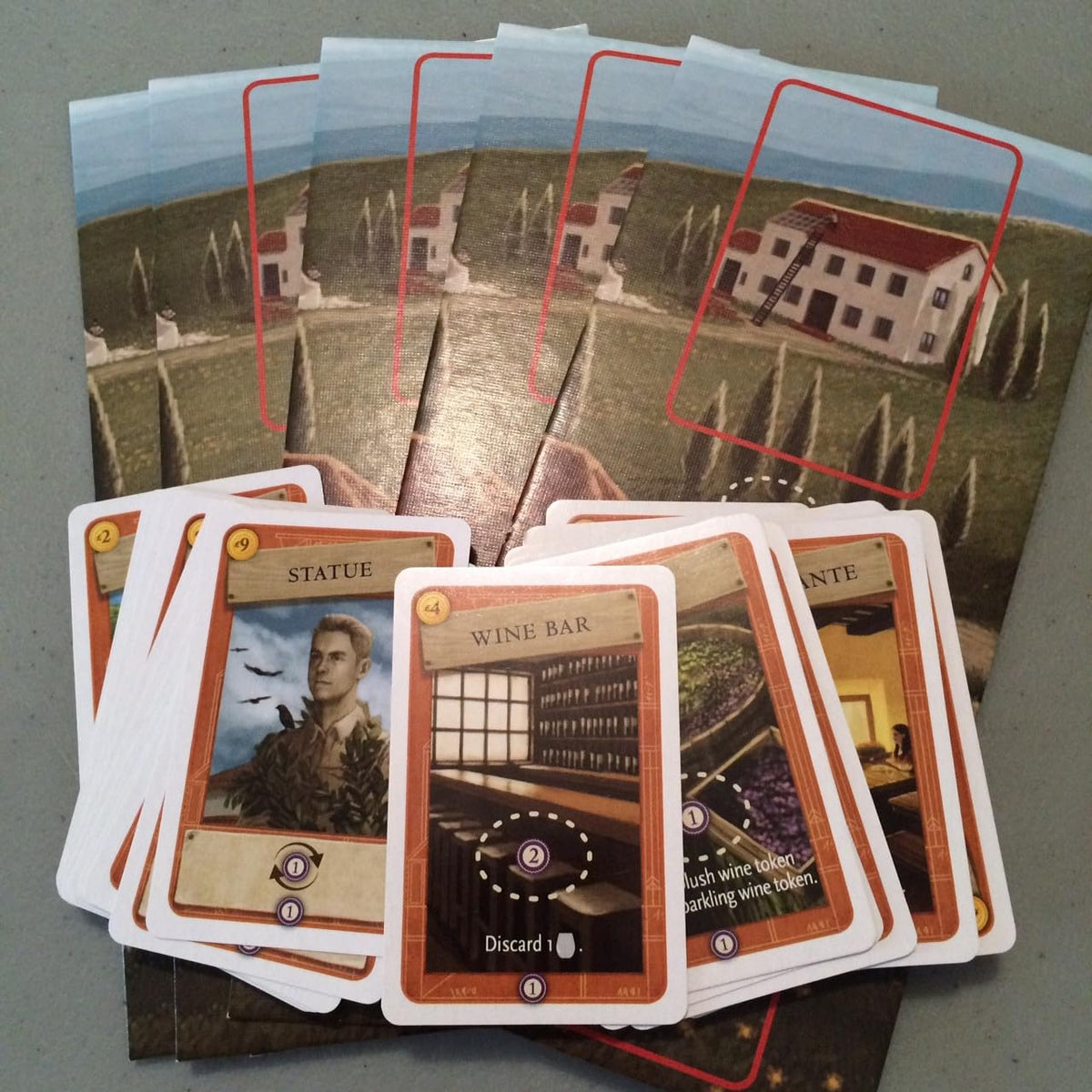 Stonemaier Viticulture Tuscany expansion season board highlighting four-season play