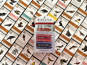 Stonemaier Wingspan promo Europe region card art in cohesive Wingspan style