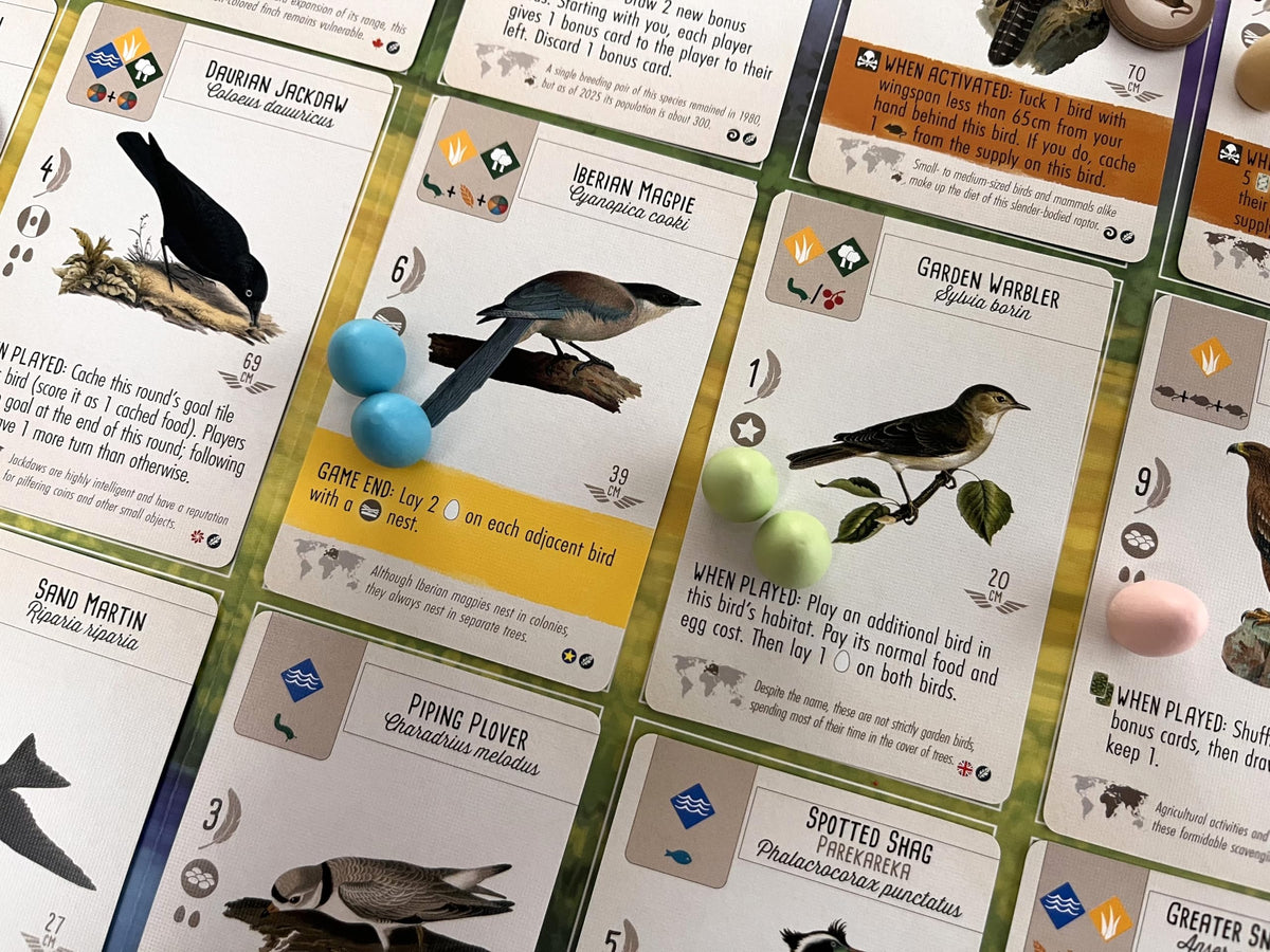 Stonemaier Wingspan promo cards illustrated by Natalia Rojas for cohesive art