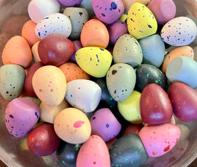Stonemaier Wingspan speckled eggs packaging design